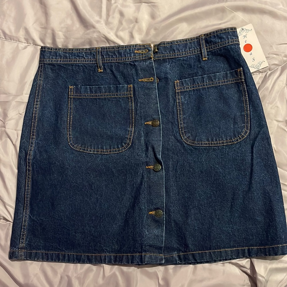 Henna S blue denim skirt